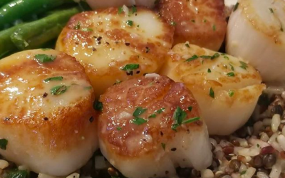 garlic butter scallops